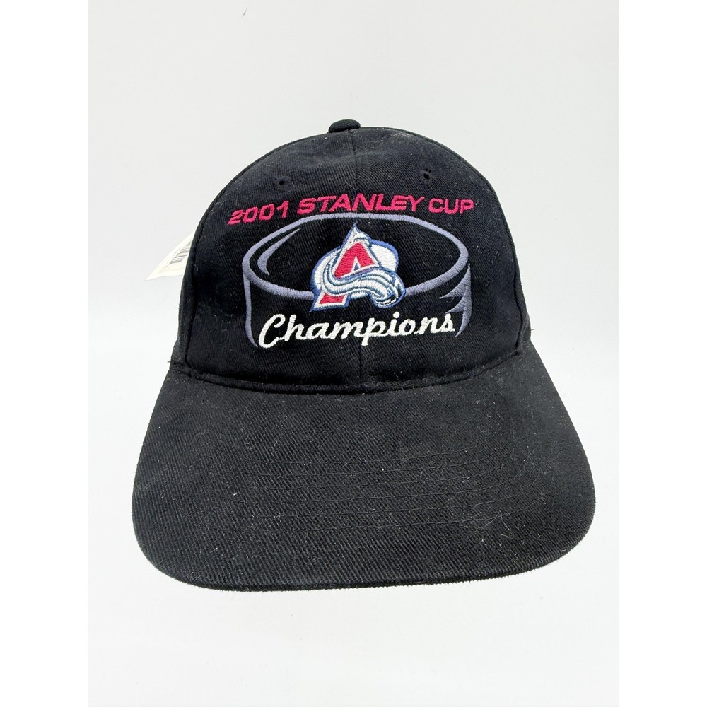 Vintage Colorado Avalanche Hat Cap Strap Back Mens One Size NHL Stanley Cup